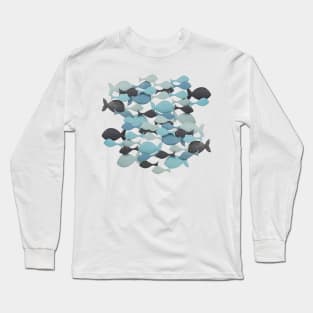 Swim Fishy Fishy Fish Long Sleeve T-Shirt